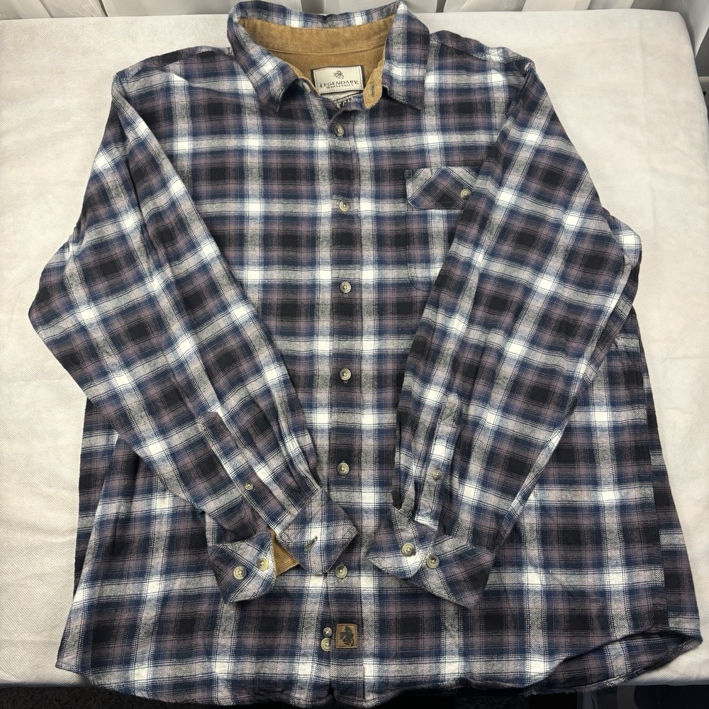 Legendary Whitetails Shirt Men XL‎ Buck Camp Plaid Flannel